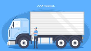 Ilustrasi truk sebagai Cold Chain Product