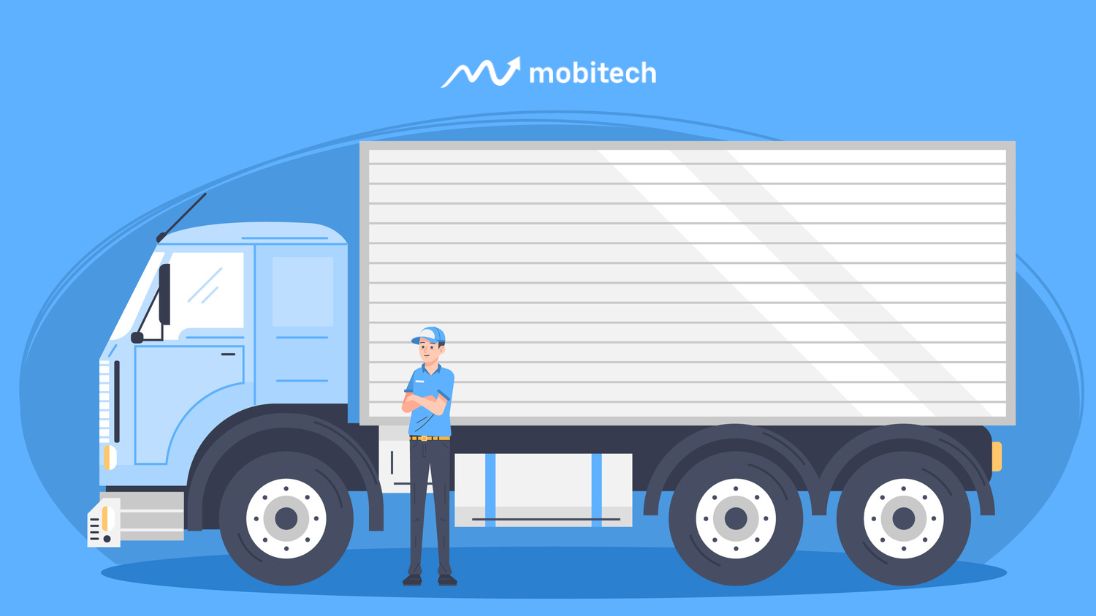 Ilustrasi truk sebagai Cold Chain Product